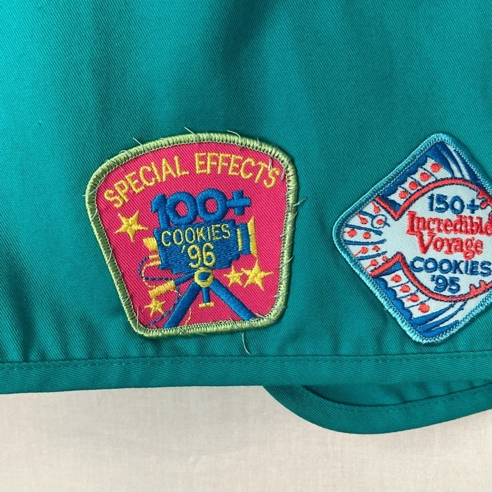 Vintage 90s Girl Scouts USA Badge Vest 1994-96 Honor Troop Patch Lot Union Tag